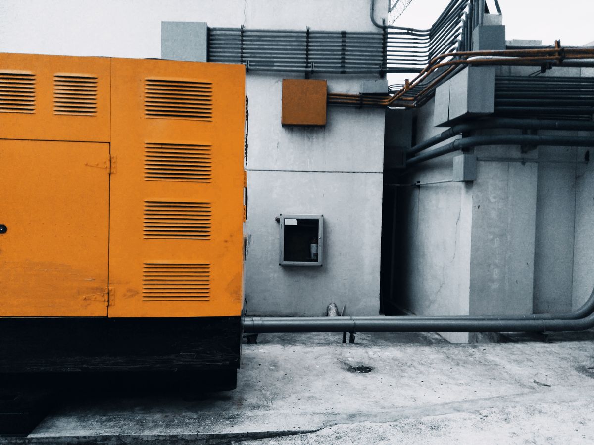 Industrial backup generator and utility equipment